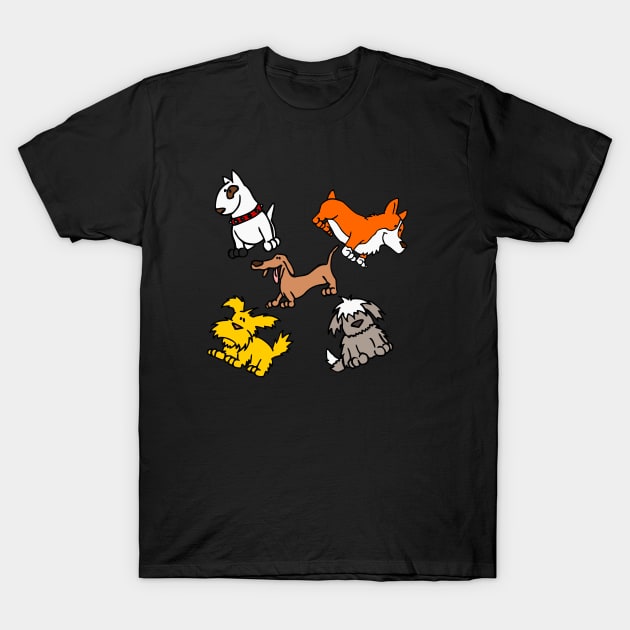 Mixed Up Pups T-Shirt by MoPaws